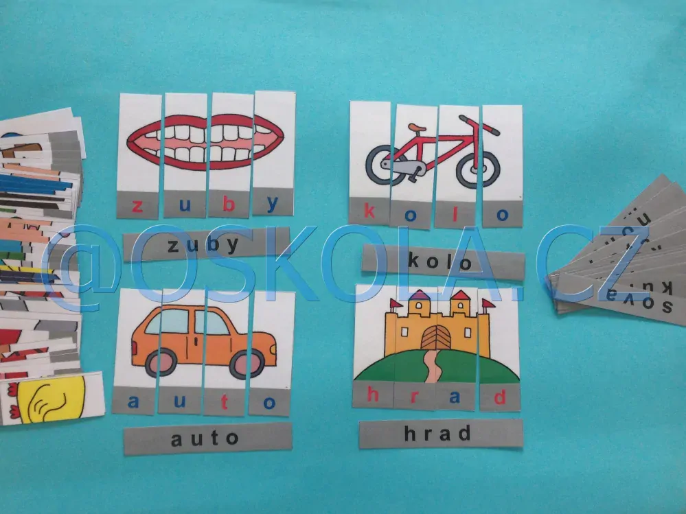 Montessori - Skládačka se slovy 2